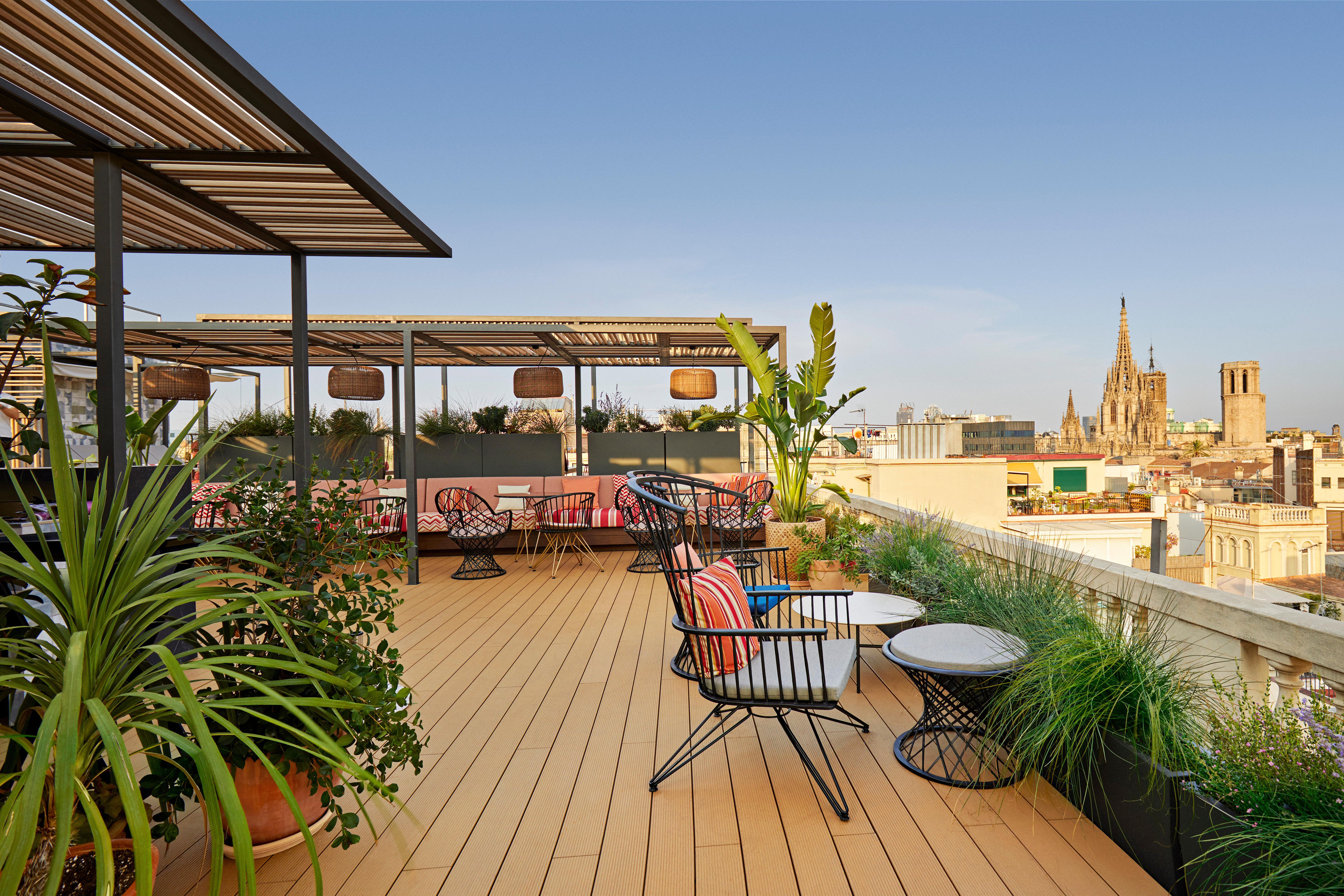 คิมป์ตัน บิบีโดรา โฮเต็ล Hotel บาร์เซโลนา ภายนอก รูปภาพ Rooftop terrace